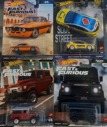 Əntiq vazalar: Hot Wheels Premium kolleksiya dəsti – 4 ədəd die-cast model. - Fast