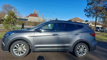 серый hyundai: Hyundai Santa Fe: 2016 г., 2 л, Автомат, Дизель, Кроссовер