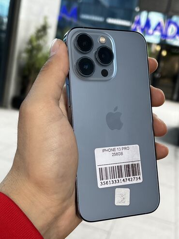 рассрочка на телефон без процентов: IPhone 13 Pro, Колдонулган, 256 ГБ, Көгүлтүр, Коргоочу айнек, Каптама, Бөлүп төлөө менен, 84 %