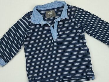 granatowy sweterek dla niemowlaka: Bluza, H&M, 6-9 m, stan - Dobry