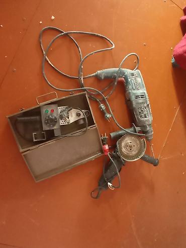 Alət dəsti – elektrikli perforator/matkap, bucaq daşlayıcı (bolqar) və