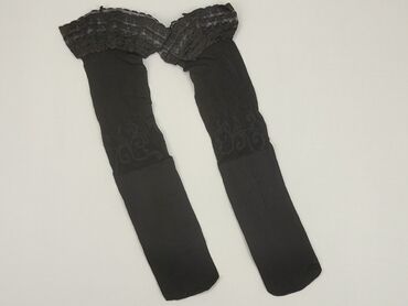 czarne spódnice maxi z rozcięciem: Stockings, condition - Very good