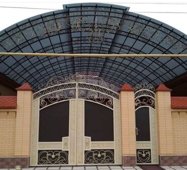 Həyət darvazaları: Metal EN MMC olaraq istədiyiniz forma və ölçüde demir işlerinin — 13