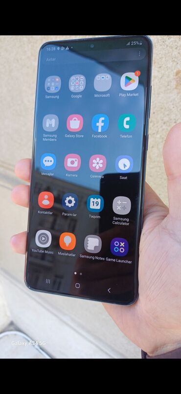 Samsung: Samsung Galaxy S20 Ultra, 128 GB, rəng - Qara, Barmaq izi, Simsiz şarj, İki sim kartlı