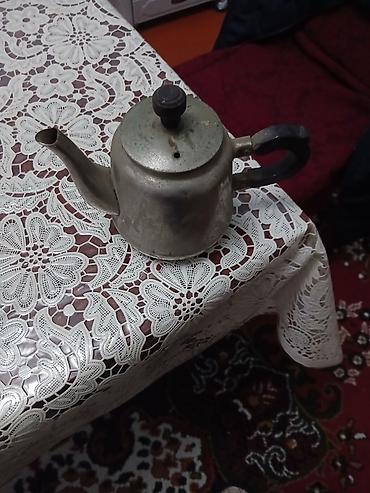 dəm qazı: Metal çaydan – klassik model - Material: metal gövdə - Rəng: gümüşü - — 1