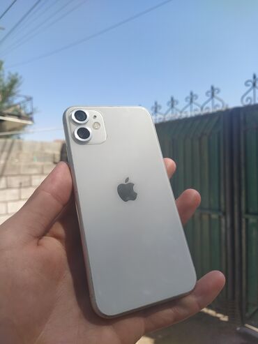купить айфон дешево оригинал: IPhone 11, Колдонулган, 64 ГБ, Ак, 81 %
