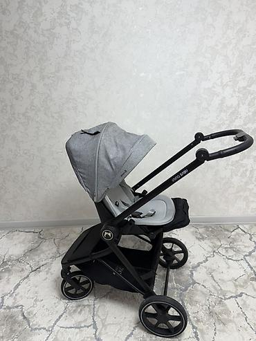 коляски ining baby: Прогулочная коляска Ining Baby (серый текстиль, чёрная рама) - Лёгкая — 1