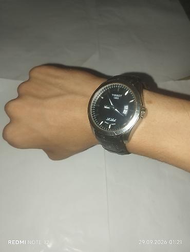İşlənmiş, Qol saatı, Tissot, rəng - Qara