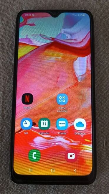 telefone: Samsung Galaxy A70, 128 GB, color - Black, Dual SIM cards