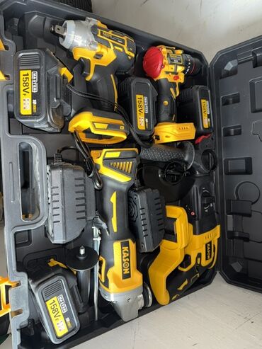 циклон набор инструментов: Набор 4в1 Набор аккумуляторного инструмента KASON в кейсе. В