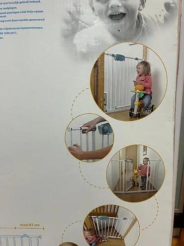 Ostali dečiji nameštaj: Sigurnosna pregrada za decu – metalna, samostojeća - Namenjena — 3