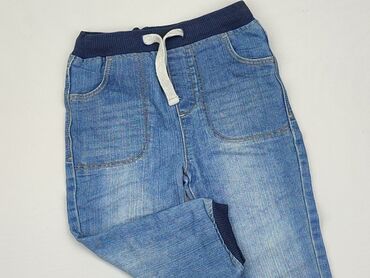 jeansy czarne z przetarciami: Spodnie jeansowe, Lc Waikiki, 1.5-2 lat, 92, stan - Dobry