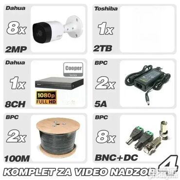 hard diskovi za laptopove: Dahua komplet video nadzora serije COOPER – komplet br. 4 Ovaj