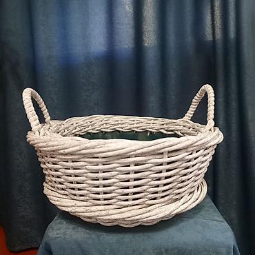 Себеттер: Плетёная лежанка-домик для кошки/маленькой собаки - Материал — 5