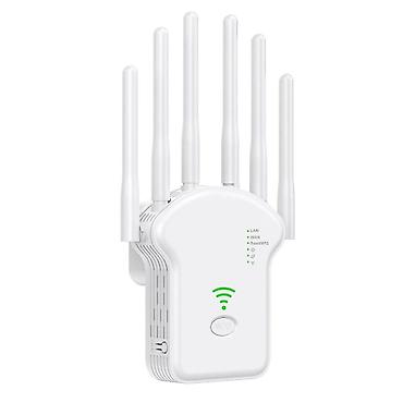 wifi ap repeater: Wi‑Fi Gücləndirici/Repeater – 1200M, 2.4G + 5G Dual Band, 6 anten — 4