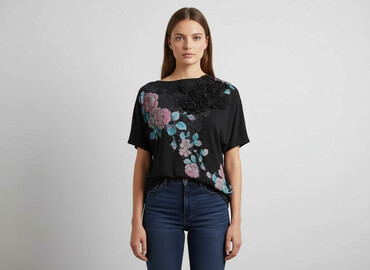 boho bluzki: Bluzka damska, rozmiar S