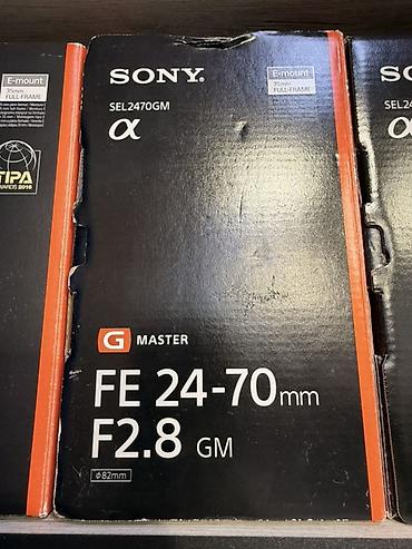 alfa r36: Sony G Master FE 24-70mm F2.8 (SEL2470GM) obyektiv - Uyğunluq: Sony — 1
