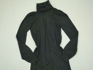 czarna długa sukienki z długim rękawem: Sukienka, S, Ichi, stan - Bardzo dobry