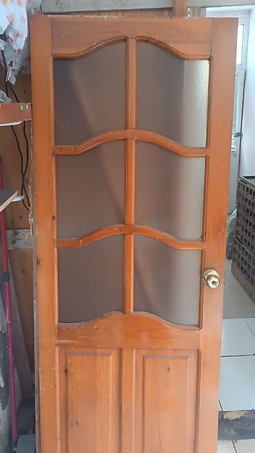Şüşəli taxta otaq/qapı - Material: natural taxta karkas, şüşə