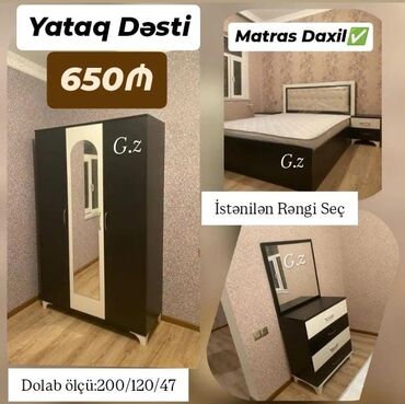Dolablar: Yeni, Açılan, 3 qapılı Düz dolab, Qarderob, paltar dolabı, Azərbaycan — 12