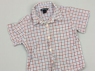 body krotki rekaw 80: Shirt 2-3 years, condition - Good, pattern - Cell, color - White