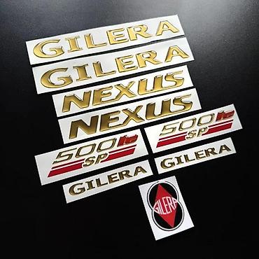 cebad cene: Gilera nexus 500ie 3d stikeri zlatni - stik za motore - 2701 📌 opis — 4