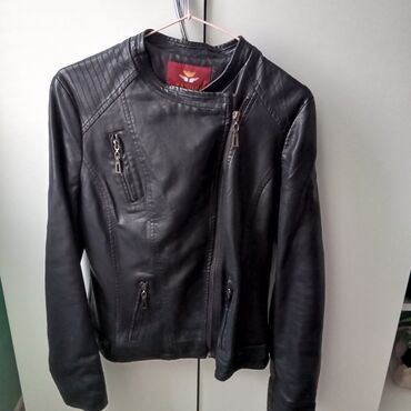женские зимние спортивные куртки: Qadınlar üçün qara dəri gödəkçə - Brend: Vanlily (etiketdə