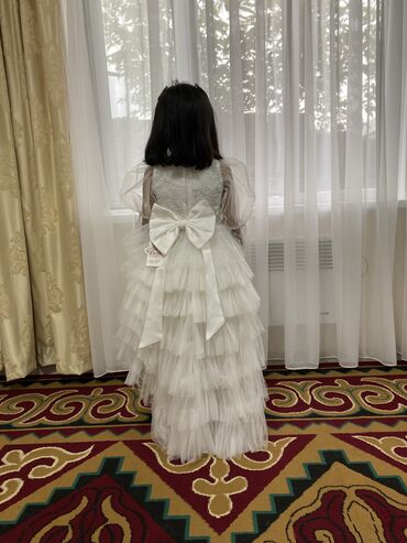 платье на прокат: Детское платье, цвет - Белый, Новый