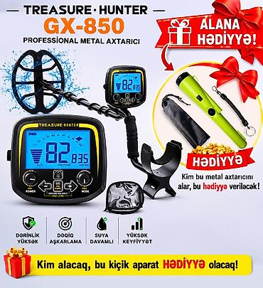 qizil axtaran detektor: TREASURE HUNTER GX-850 peşəkar metal axtaran – tam komplekt — 1