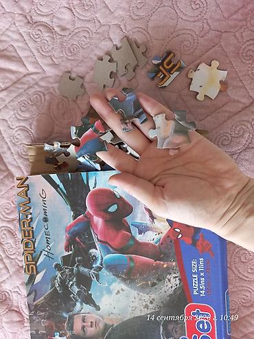 Oyuncaqlar: Məhsul: Uşaq pazlları dəsti 1) Spider-Man: Homecoming pazlı - Brend — 3
