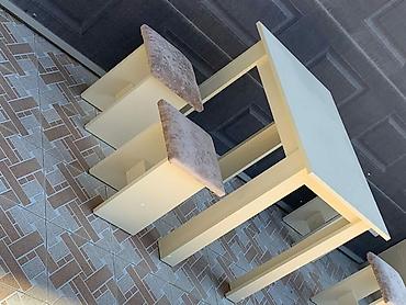 Masa və oturacaq dəstləri: Mətbəx üçün, Yeni, Açılmayan, Dördbucaq masa, 4 stul — 6