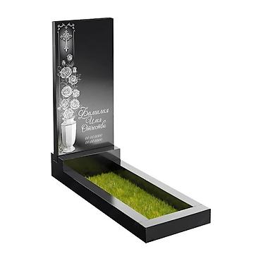 Ритуальные услуги: Чистка могил, Изготовление крестов, Изготовление овалов с фото | Мраморная крошка, Травертин, Габбро | Оформление — 17