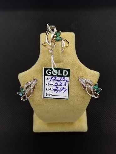 Zərgərlik dəstləri: Dəstə daxildir: Üzük, Sarı qızıl, 583 Əyar — 12