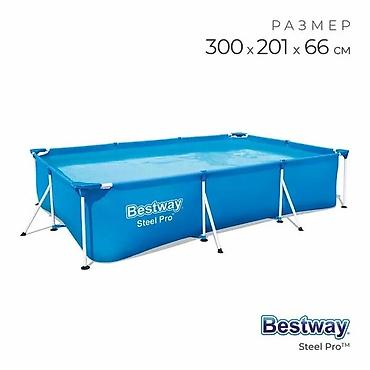 Бассейны: 300/201/66см. Bestway 56404 BW Каркасный бассейн Steel Pro, 3300л — 4