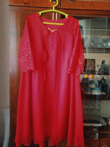 вечернее платье гипюр: Вечернее платье, С рукавами, 4XL (EU 48), 5XL (EU 50)