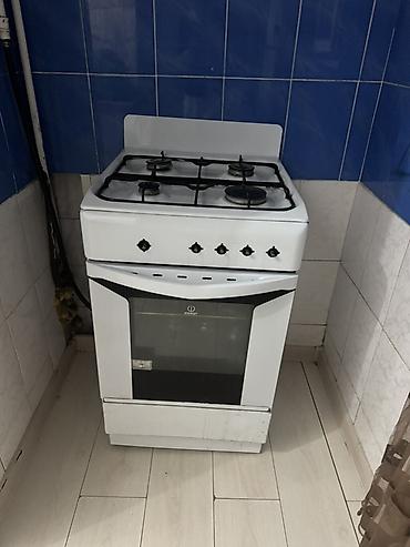 газовые плиты индезит: Газовая печь, Indesit, Б/у, Напольная, цвет - Белый — 1