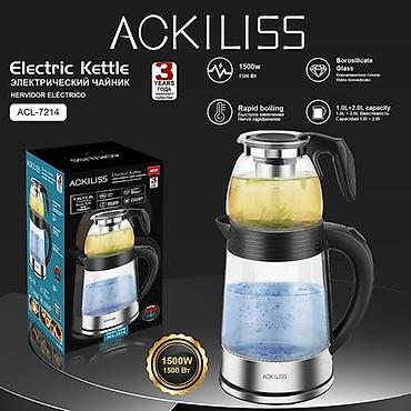 №: 4516 Məhsulun adı: Ackiliss ACL.7214 Silver çaynikli elektrik