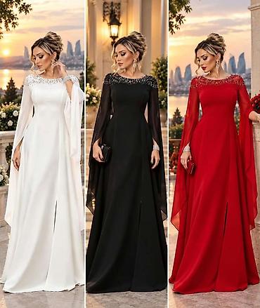 Zərif toy/libas modeli – qara rəngdə - Uzun, axıcı kəsim; ön hissədə lalafo.az -da Zərif toy/libas modeli – qara rəngdə - Uzun, axıcı kəsim; ön hissədə