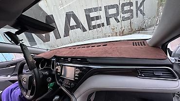 Аксессуары для салона: Алькантара Накидка на панель Toyota, цвет - Черный, Новый, Самовывоз, Платная доставка — 2