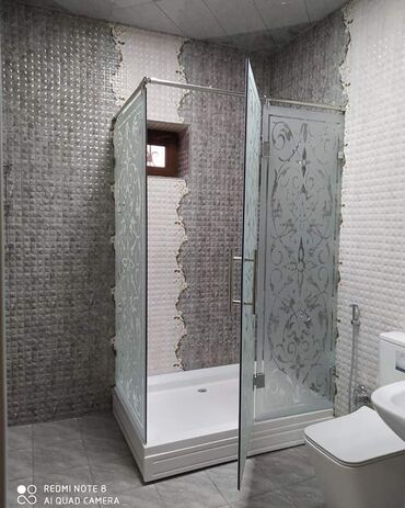 Duş kabinaları, arakəsmələr: Yeni Üstü açıq kabina, Künc üçün, Pulsuz çatdırılma — 30
