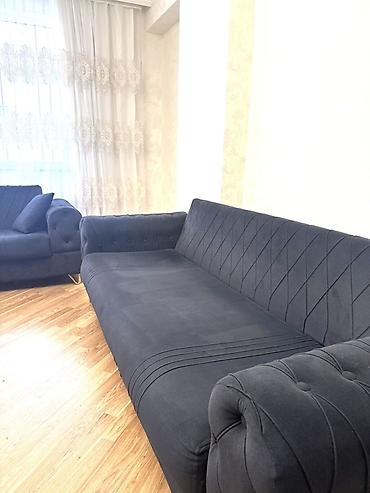 madeyra mebel instagram: Qara rəngdə, klassik-Modern üslubda geniş divan - Parça: yumşaq — 2