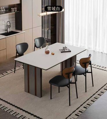 Столы для зала: Обеденные группы S&S — Бишкек - Современный обеденный стол с at lalafo.kg — 5 Столы для зала: Обеденные группы S&S — Бишкек - Современный обеденный стол с — 5