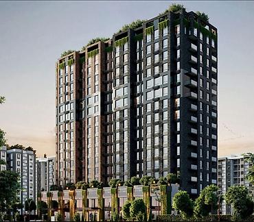 жк лофт: 1 комната, 53 м², Таш-Рабат ТРЦ Элитка, 14 этаж, ПСО (под самоотделку) — 3