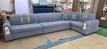 Угловые диваны: Угловой диван, C подушками, Трехместный — 19