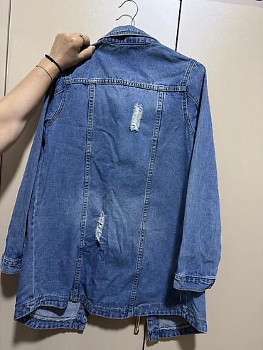 cins kurtka: Uzun denim gödəkçə - Material: orta qalınlıqda denim (cotton — 2