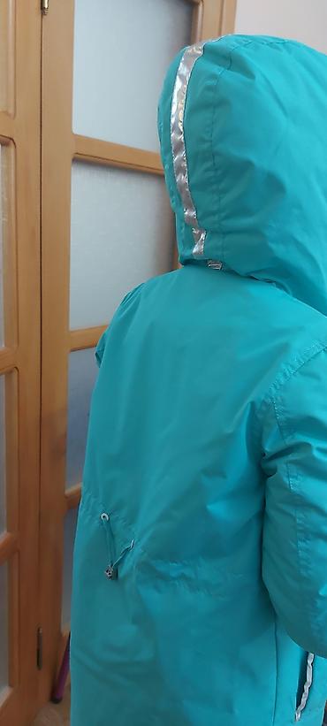 Верхняя одежда: Uşaq üçün kapüşonlu qış/keçid mövsümü gödəkçəsi - Rəng: firuzəyi — 4