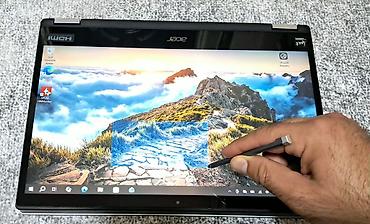 intel i5 notebook: Acer Spin3 (SP314-54N) – 360° Qatlanan Sensor Ekran +qələm - Model — 10