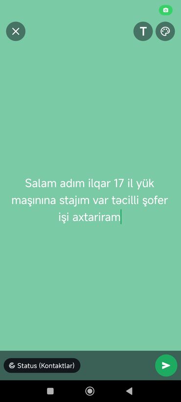 Tikiş: Sürücü-kuryer tələb olunur, Aylıq ödəniş, 6 ildən artıq təcrübə