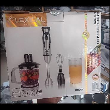 el blender: Lexical LHB-1605 4-ü 1-də əl blenderi Xüsusiyyətlər: - Güc: 800 W - 4 — 1
