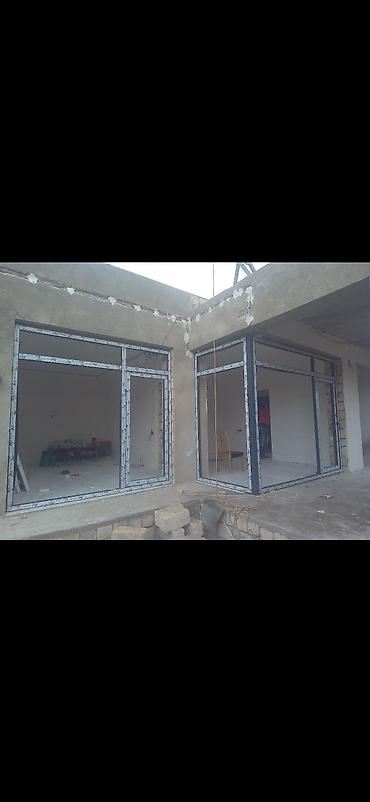 Plastik pəncərələr: Yeni Təkqat şüşə paketi Plastik pəncərə, Еni: 1 sm, Uzunluğu: 2 sm, Pulsuz quraşdırma — 18